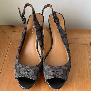 Coach Shoes 👠 Ferry Cork Wedge 8.5